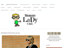 Tablet Screenshot of mommyladyclub.com